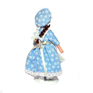 Victorian Girl In Blue Dress