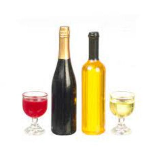 White Wine & Glass / Red Wine & Glass