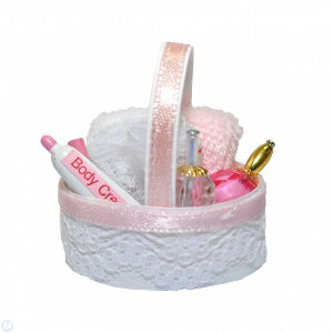 Pink Bath Accessory Basket