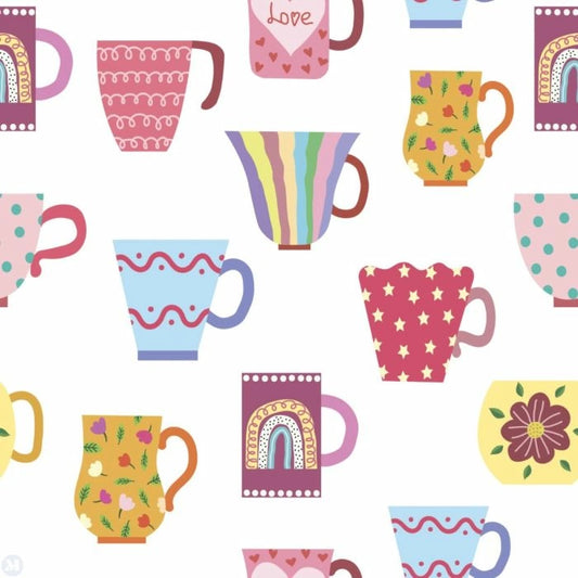 Multi Coloured Cups Wallpaper