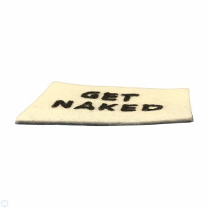 White Get Naked Bath Mat