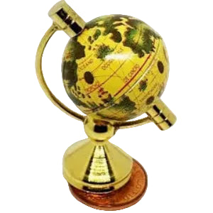Globe on Brass Stand