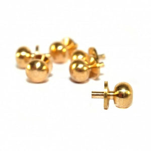 6.3mm Diameter Brass Door Knobs Set of 6