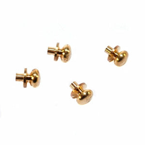 4mm Antique Brass Door Knobs Pack of 4