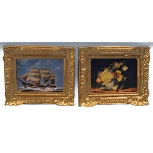 Rectangular Gilt Framed Pictures