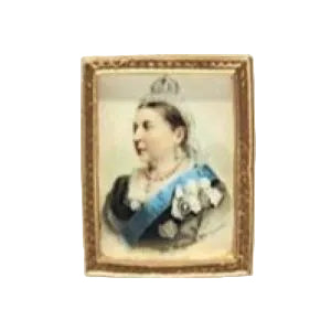 Queen Victoria Picture Small Gold Frame