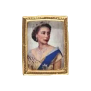 Queen picture Small Gold Frame