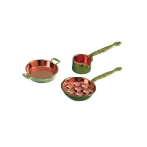 Copper And Brass Pans 3pcs