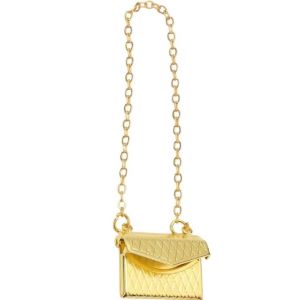 Gold Handbag Opens
