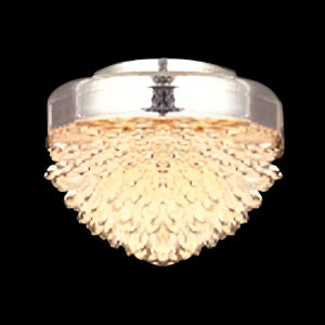 Silver Ceiling Hedgehog Lamp With Removeable Shade