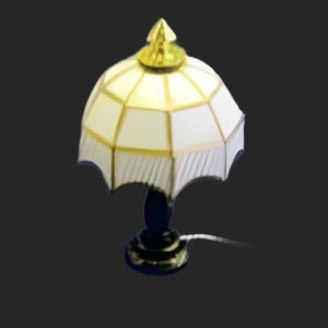 Tiffany lamp With A White Shade