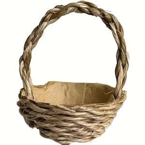 Basket With Handle And Lining