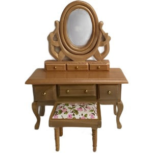 Dressing Table and Stool Oak