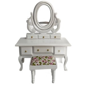 Dressing Table and Stool White