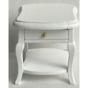 Bedside Table White