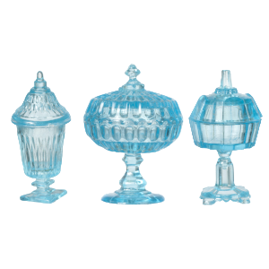 Candy Dishes Blue 3pcs