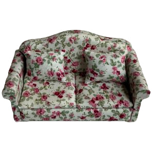 Sofa Burgundy Floral