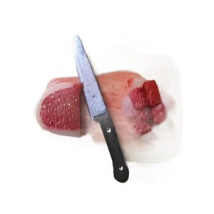 Chopping Board With Raw Meat