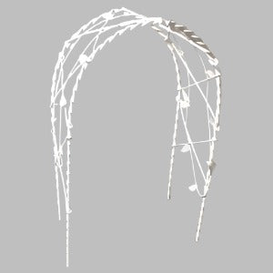 White Wire Rose Arch
