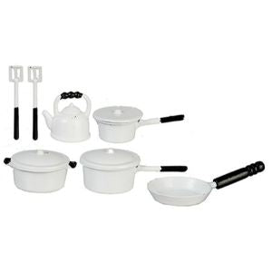 White Metal Kitchenware