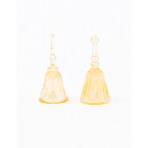 Dinner Bells 2pc Amber