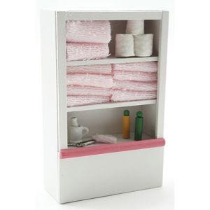 Linen Cupboard with Accessories Pink