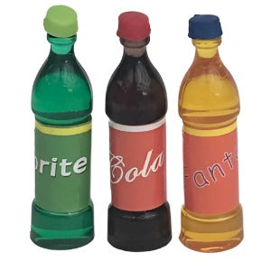 Bottles With Removeable Lids 3pcs