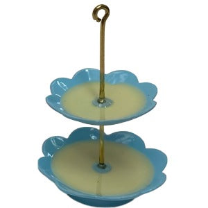 Cake Stand Blue & Yellow