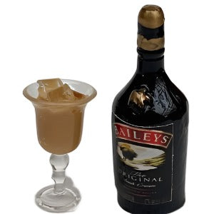 Bottle of Baileys And Full Glass