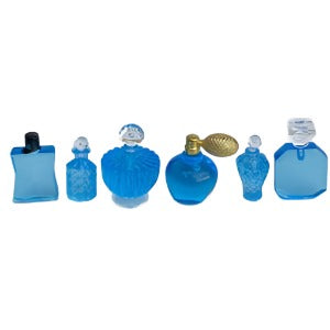 Set of 6 Blue Perfumes