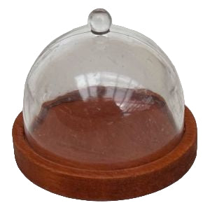 Cloche With Base Brown