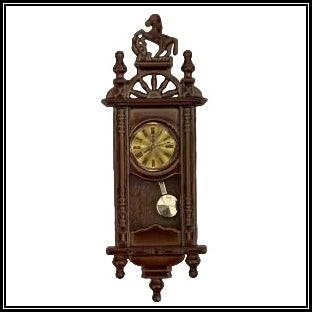 Fancy Wall Clock Brown