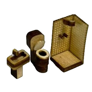 Bathroom Furniture Kit 1:144