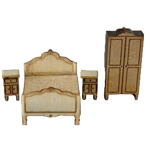 Bedroom Furniture Kit 1:144