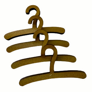 4 Laser Cut Coat Hangers