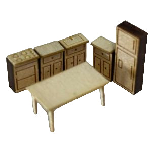 Kitchen Furniture Kit 1:144