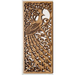 Peacock Panel Laser Cut