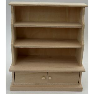 Cabinet With Shelves and Drawers,Raw