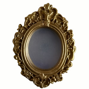 Fancy Gold Oval Mirror