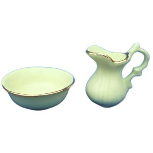 Jug And Bowl Set Yellow