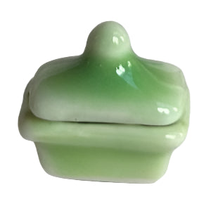 Green Dish With Lid