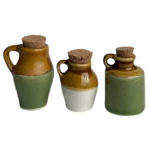 Jugs With Corks Set of 3