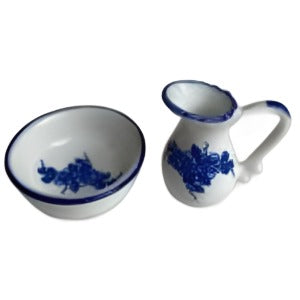 Jug And Bowl Blue & White