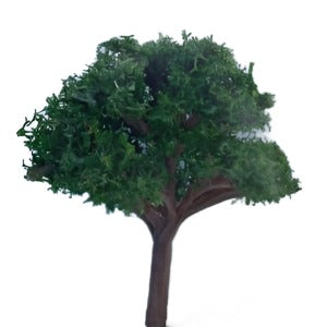 Dark Green Bushy Tree 4cm