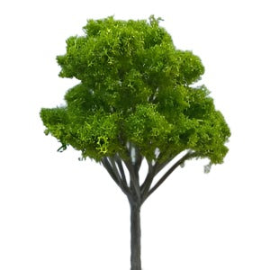Light Green Bushy Tree 12cm