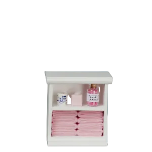 Small bathroom cabinet pink Accessories