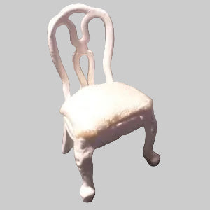 1:24 Dining Table Chair White