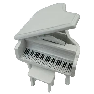 Baby Grand Piano White