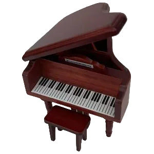 Baby Grand Piano Mahogany
