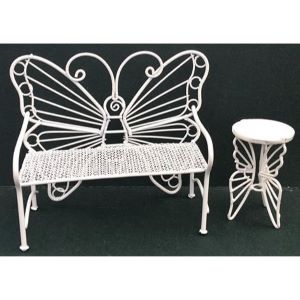 Wire Butterfly Seat And Table